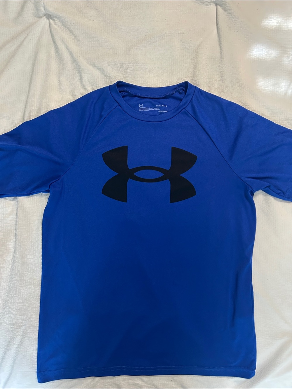 Under Armour Royal Blue Short Sleeve Tee with Black Logo